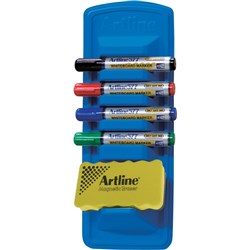 ARTLINE 577 WHITEBOARD CADDY Eraser & 4 x Markers