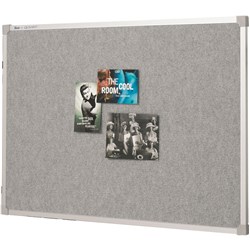 QUARTET PENRITE FABRIC PINBOARD 900x600mm Silver