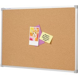 QUARTET PENRITE CORK BOARD Aluminium Frame 1200x900mm-R#