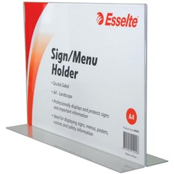 ESSELTE MENU HOLDER LANDSCAPE A4 Double Sided, Lanscape