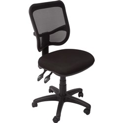 FNX EM300 ERGONOMIC CHAIR Medium Mesh Back Black
