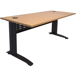 FNX RAPID SPAN OFFICE DESK 1800W x 700D x 730mmH Beech/Black