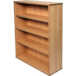 FNX RAPID SPAN BOOKCASE 3 Adjustable Shelves 900W x 315D x 1200mmH Beech