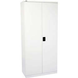 FNX GO SWING DOOR CUPBOARD 910W x 450D x 2000mmH Silver Grey Steel
