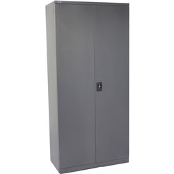 FNX GO SWING DOOR CUPBOARD 910W x 450D x 2000mmH Graphite Ripple Steel