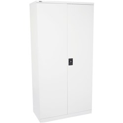 FNX GO SWING DOOR CUPBOARD 910W x 450D x 1830mmH Silver Grey Steel