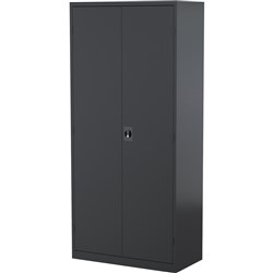 STEELCO STATIONERY CUPBOARD 2000mm High, Graphite Ripple
