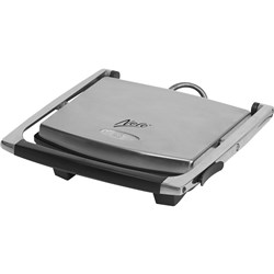 NERO 4 SLICE SANDWICH PRESS Stainless Steel floating hinge extra large non-stick plates