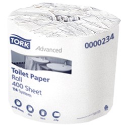 TORK TOILET ROLLS Advanced 2Ply paper 400 sheets