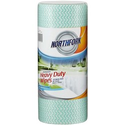 NORTHFORK HEAVY DUTY CLEANING Wipes 45M Roll 30x50CM Green