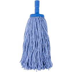 CLEANLINK MOP HEAD BLUE 400gm with 22mm fitting and an adaptor for 25mm handle