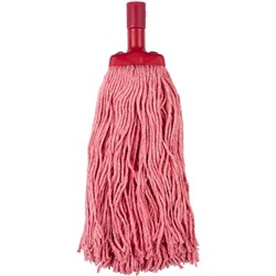 CLEANLINK MOP HEAD RED 400gm with 22mm fitting and an adaptor for 25mm handle