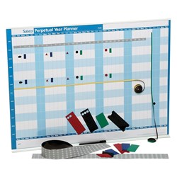 SASCO PERPETUAL YEAR PLANNER & Kit, Magnetic 855x630mm