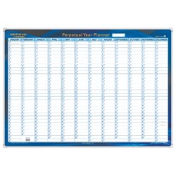 COLLINS PERPETUAL YEAR PLANNER 700 x 1000mm White