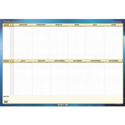 COLLINS WRITERAZE LEAVE PLANNR Staff 700x1000mm PLANNER