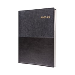 COLLINS FINANCIAL YEAR DIARY A4 1 Day to Page 30Min Black Vanessa