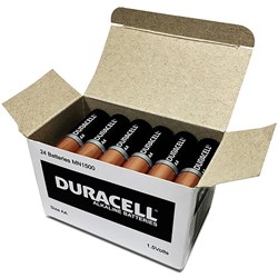 DURACELL COPPERTOP BATTERY AA Bulk Pack Box of 24