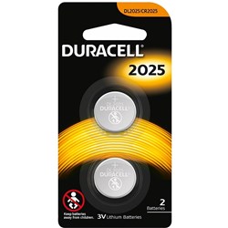 DURACELL WATCH & CALC BATTERY DL2025 Lithium 3V 2/Card