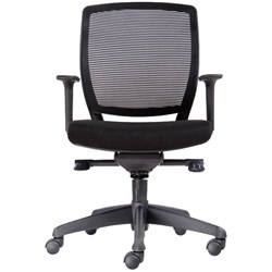 FNX HARTLEY TASK CHAIR Promesh Medium Back Black