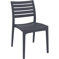 ARES HOSPITALITY DINING CHAIR Indoor / Outdoor Use Stackable Anthracite