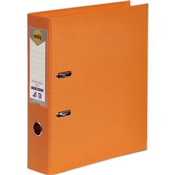 MARBIG PE LINEN LEVER ARCH Files A4 Orange