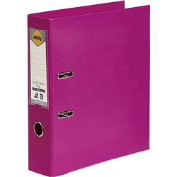 MARBIG PE LINEN LEVER ARCH Files A4 Pink