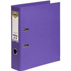 MARBIG PE LINEN LEVER ARCH Files A4 Purple