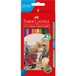 FABER CASTELL CLASSIC PENCILS 12 pack + 1