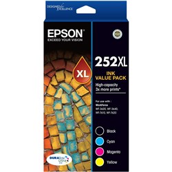 EPSON 252XL INK CARTRIDGE 4 Ink Value Pack