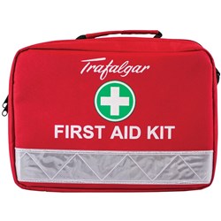 TRAFALGAR FIRST AID KIT Workplace No1 Portable Red Bag