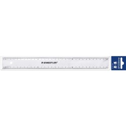 STAEDTLER PLASTIC RULER 30cm Clear