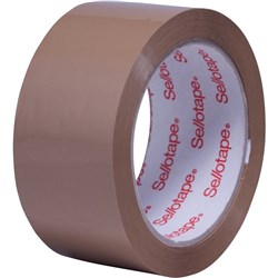 SELLOTAPE 767 PACKAGING TAPE 48mmx75m Med Duty Brown Pk/6