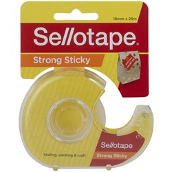 SELLOTAPE STICKY TAPE 18mmx25m Dispenser Clear H/Sell