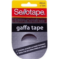 SELLOTAPE GAFFA TAPE 48mmx10m Cloth Tape, Silver