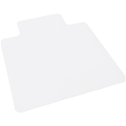 FNX CHAIRMAT HARD FLOOR SMALL Smooth Base Keyhole Shape SMALL 120cmL x 91.5cmW Frosted