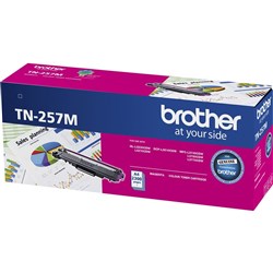 BROTHER TN-257 H/YIELD TONER Magenta Up to 2.2k Pages