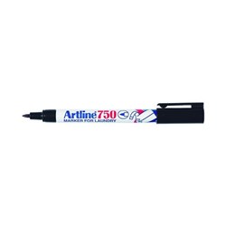 ARTLINE 750 LAUNDRY MARKERS Fine Bullet Black/White -each*