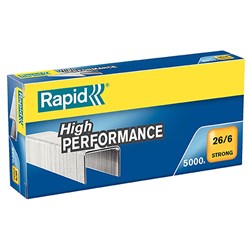 RAPID 26/6 STRONG STAPLES High Performance Box 5000