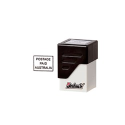 DESKMATE POSTAGE PAID STAMP AUSTRALIA  Black