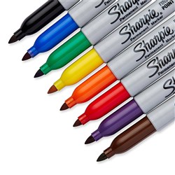 SHARPIE FINE POINT MARKER Permanent 1.0mm  Assorted Pk/8