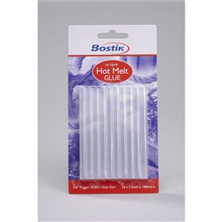 BOSTIK GLUE GUN GLUE STICKS Hot Melt 7mm x 100mm Pack10