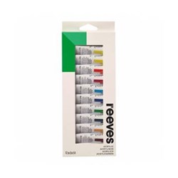 REEVES PAINT SET ACRYLIC COLOR 10 x 75ml Colour Tubes #D