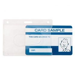 KEVRON RIGID CLEAR CARD HOLDER Clear, Pack/25