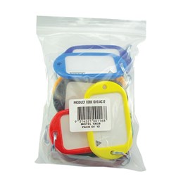 KEVRON ID10 KEY TAGS JUMBO Assorted Pk12