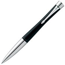 PARKER URBAN BALLPOINT PEN Lacque Black Gold Trim-D# Reduced to Clear