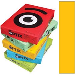 OPTIX COLOURED COPY PAPER A4 160gsm Pati Ochre Pk200