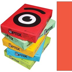 OPTIX COLOURED COPY PAPER A4 160gsm Raza Red Pk200