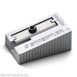 STAEDTLER METAL SHARPENER Graphite Single Hole Silver