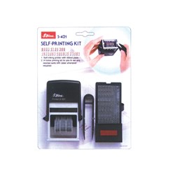 SHINY S421 DIY STAMP KIT Dater Set, 2 Lines Text, plus Date