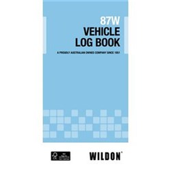 WILDON 87W VEHICLE LOG BOOK DL Size 105x210mm